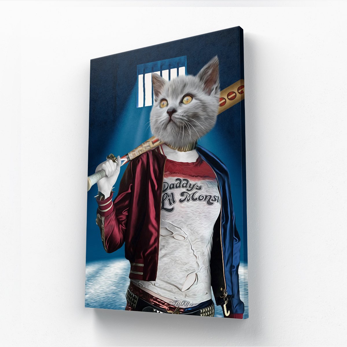 Pet Portraits | Harley Quinn: Custom Pet Canvas | Paw & Glory