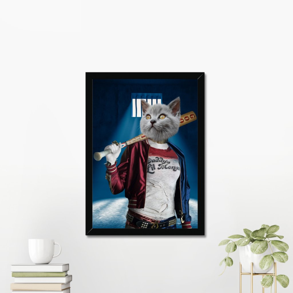 Pet Portraits | Harley Quinn: Custom Pet Portrait | Paw & Glory