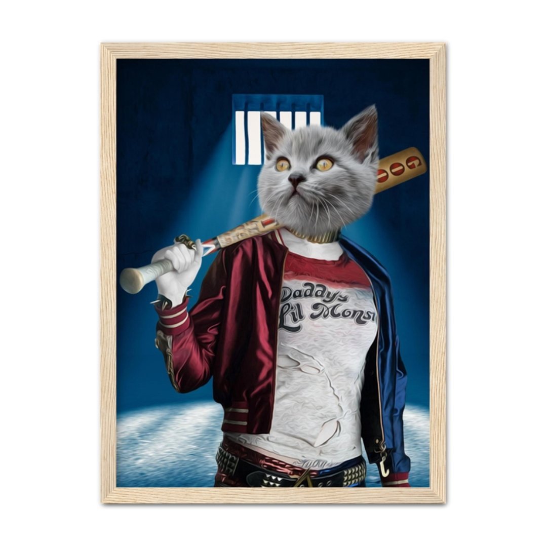 Pet Portraits | Harley Quinn: Custom Pet Portrait | Paw & Glory