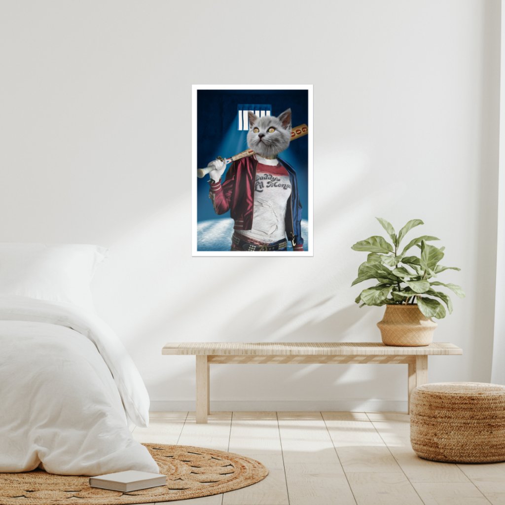 Pet Portraits | Harley Quinn: Custom Pet Poster | Paw & Glory