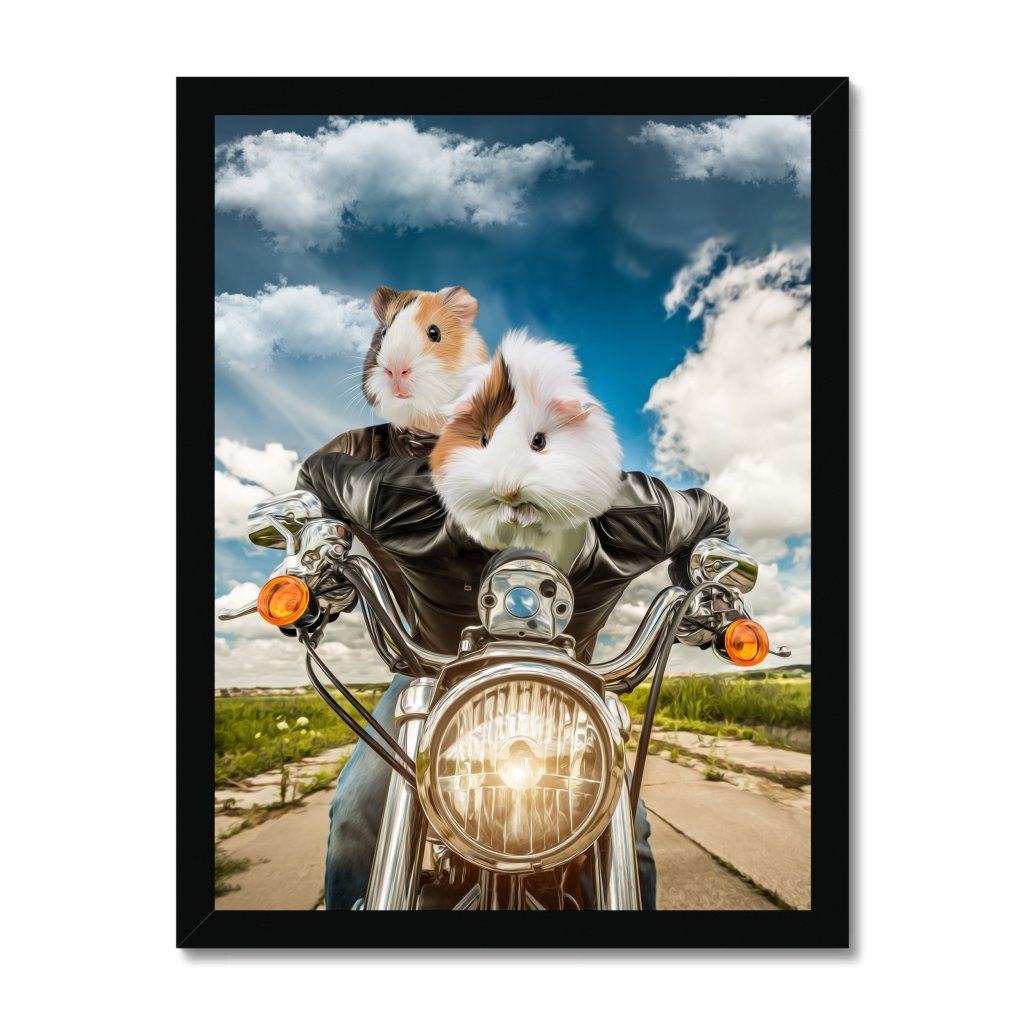 Pet Portraits | Harley Wooferson: Animal Art Framed Portrait | Paw & Glory