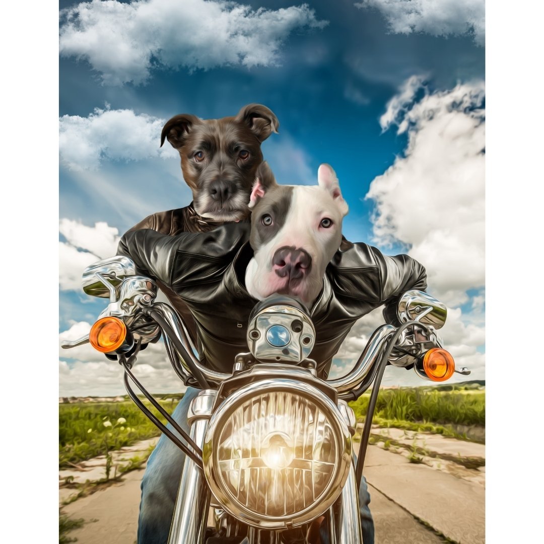 Pet Portraits | Harley Wooferson: Custom Digital Download Pet Portrait | Paw & Glory