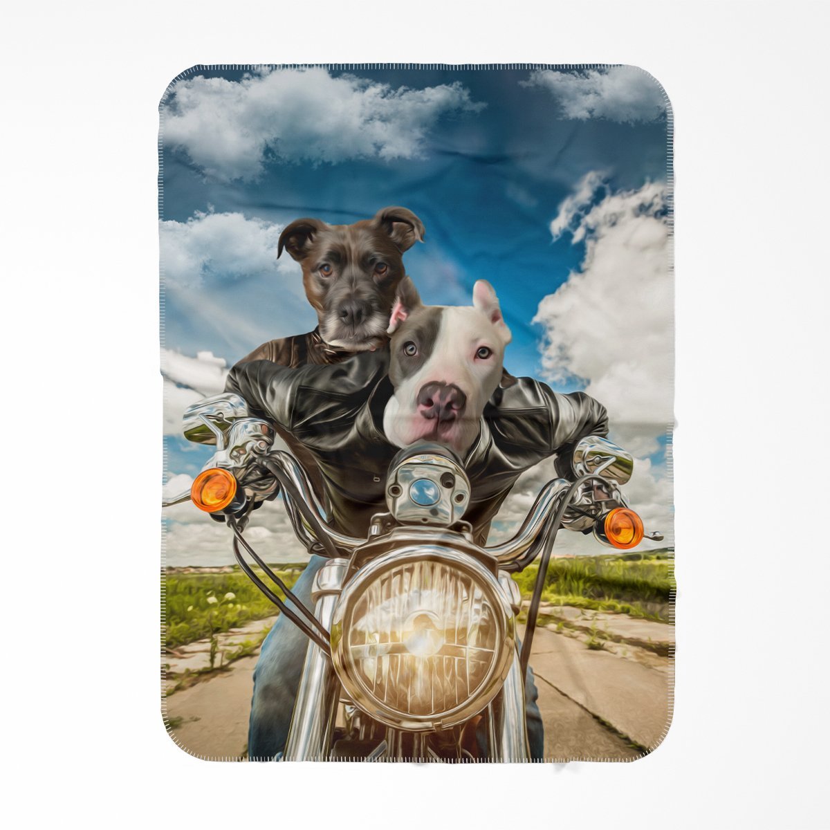 Pet Portraits | Harley Wooferson: Custom Pet Blanket | Paw & Glory