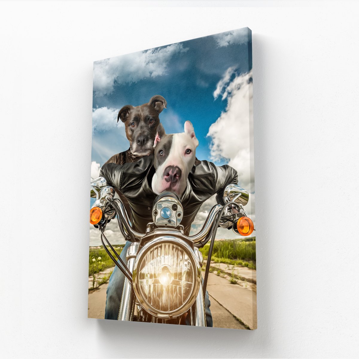 Pet Portraits | Harley Wooferson: Custom Pet Canvas | Paw & Glory
