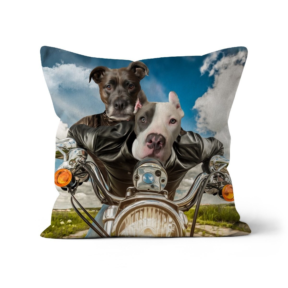 Pet Portraits | Harley Wooferson: Custom Pet Pillow | Paw & Glory