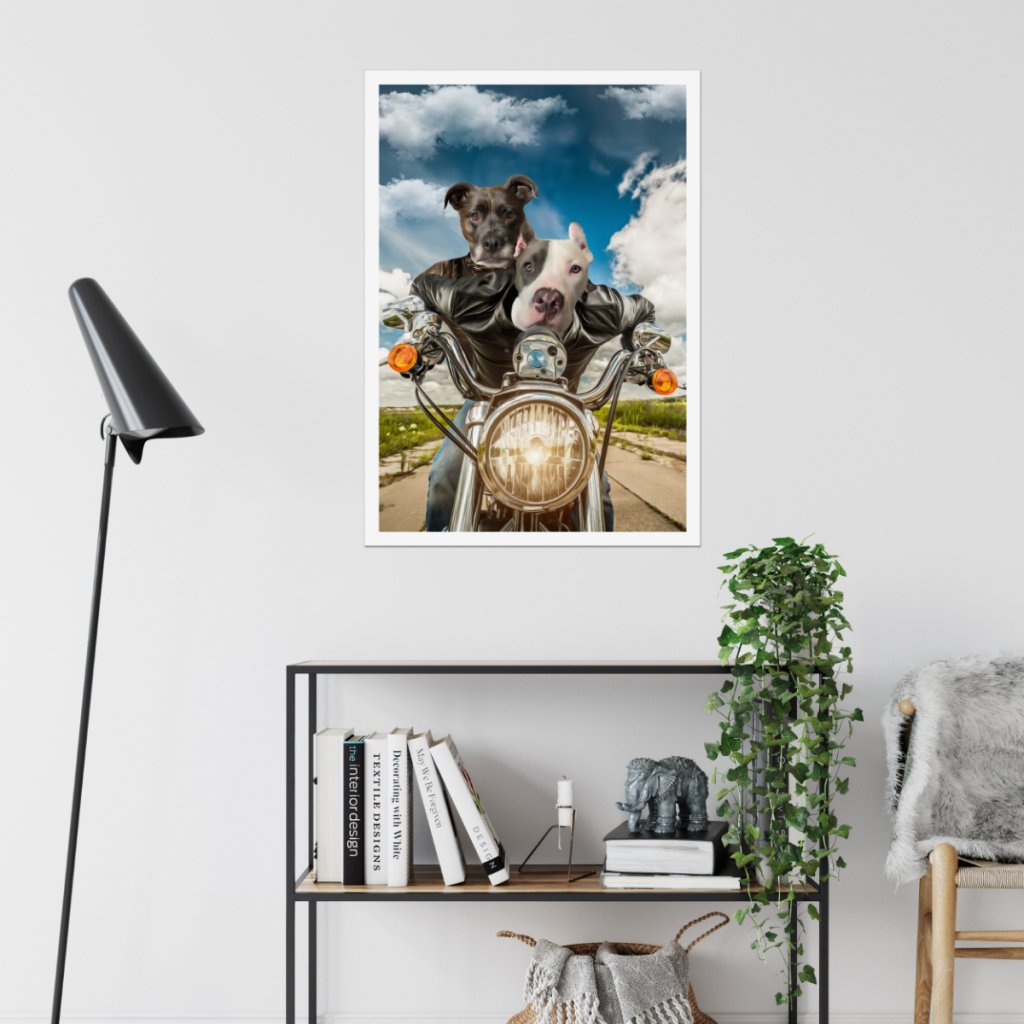 Pet Portraits | Harley Wooferson: Custom Pet Poster | Paw & Glory