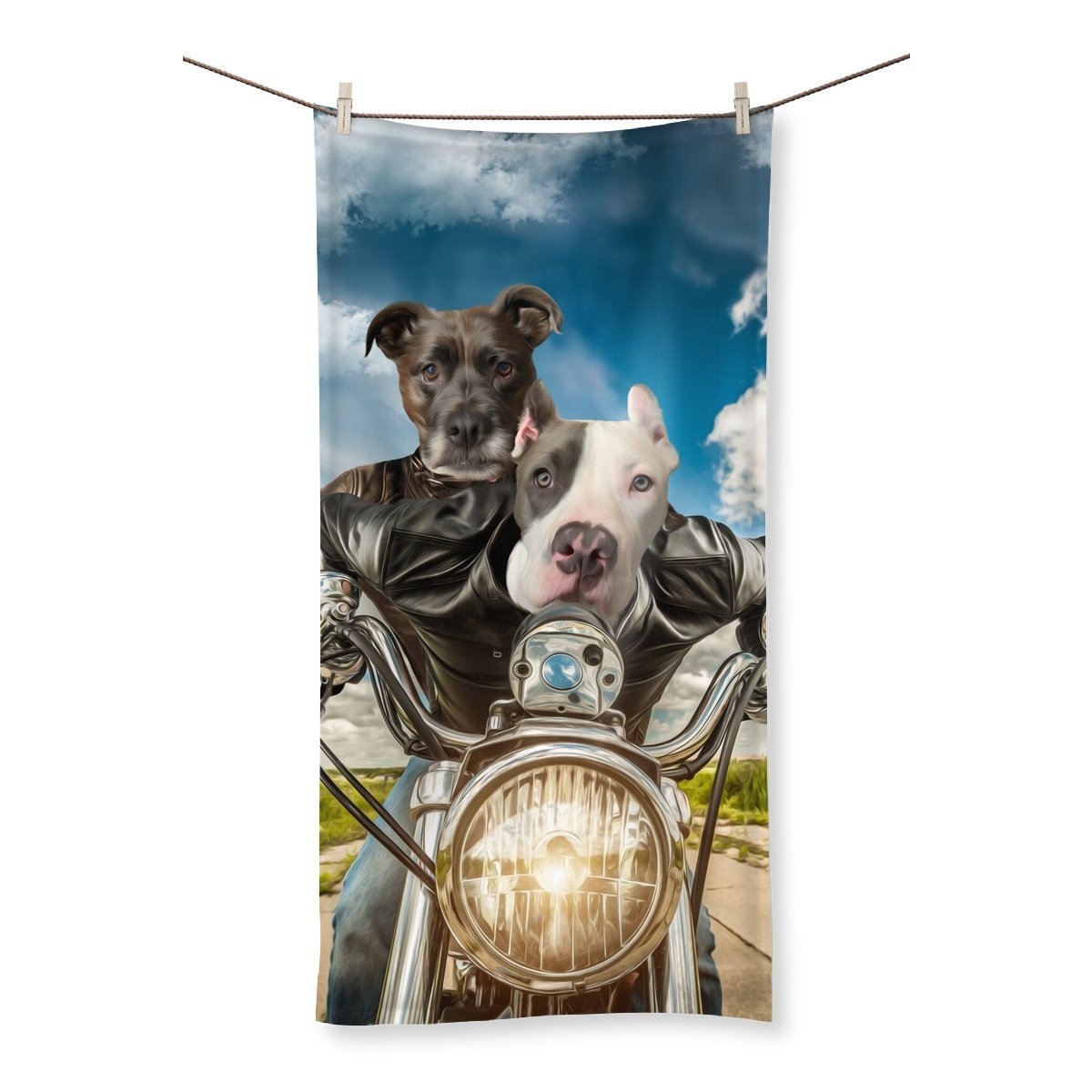 Pet Portraits | Harley Wooferson: Custom Pet Towel | Paw & Glory