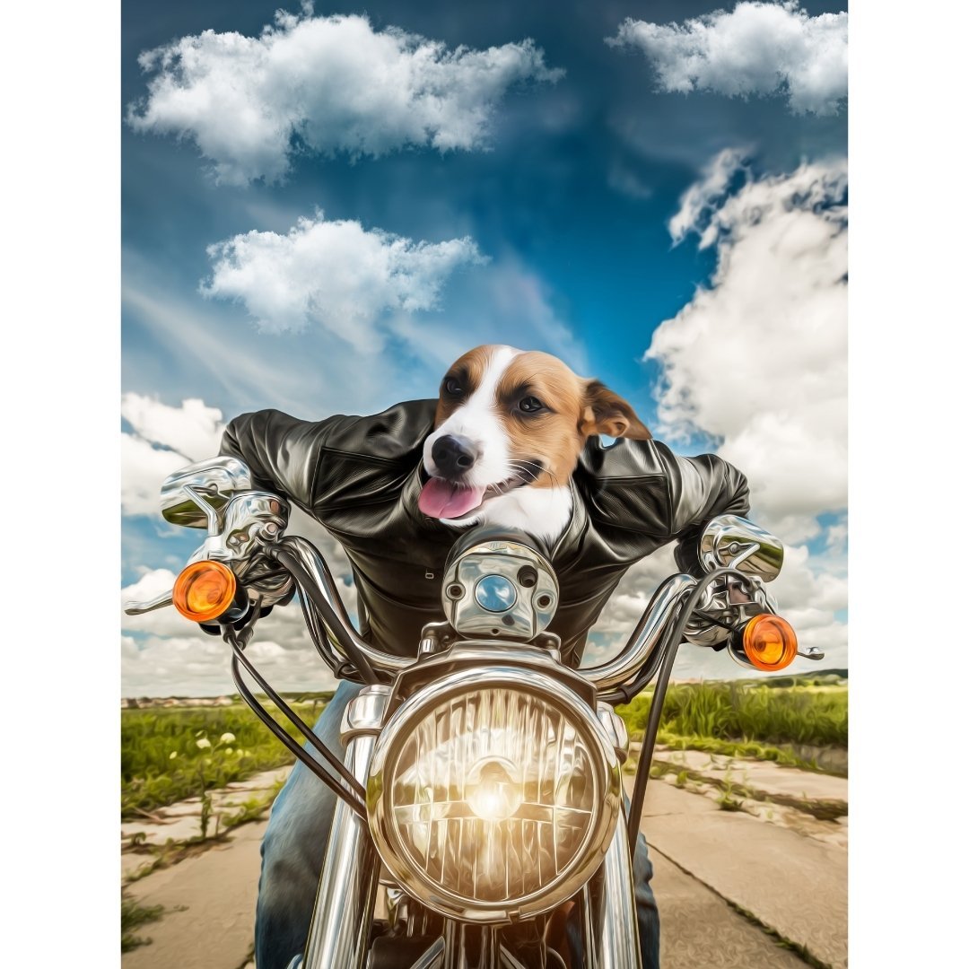 Pet Portraits | Harley Woofingson 1 Pet: Custom Digital Download Pet Portrait | Paw & Glory