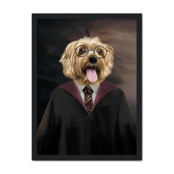 Young Wizard Custom Pet Portrait | Custom Pet Portrait | Paw & Glory