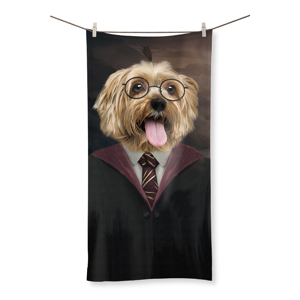 Pet Portraits | Harry Doggo: Custom Pet Towel | Paw & Glory