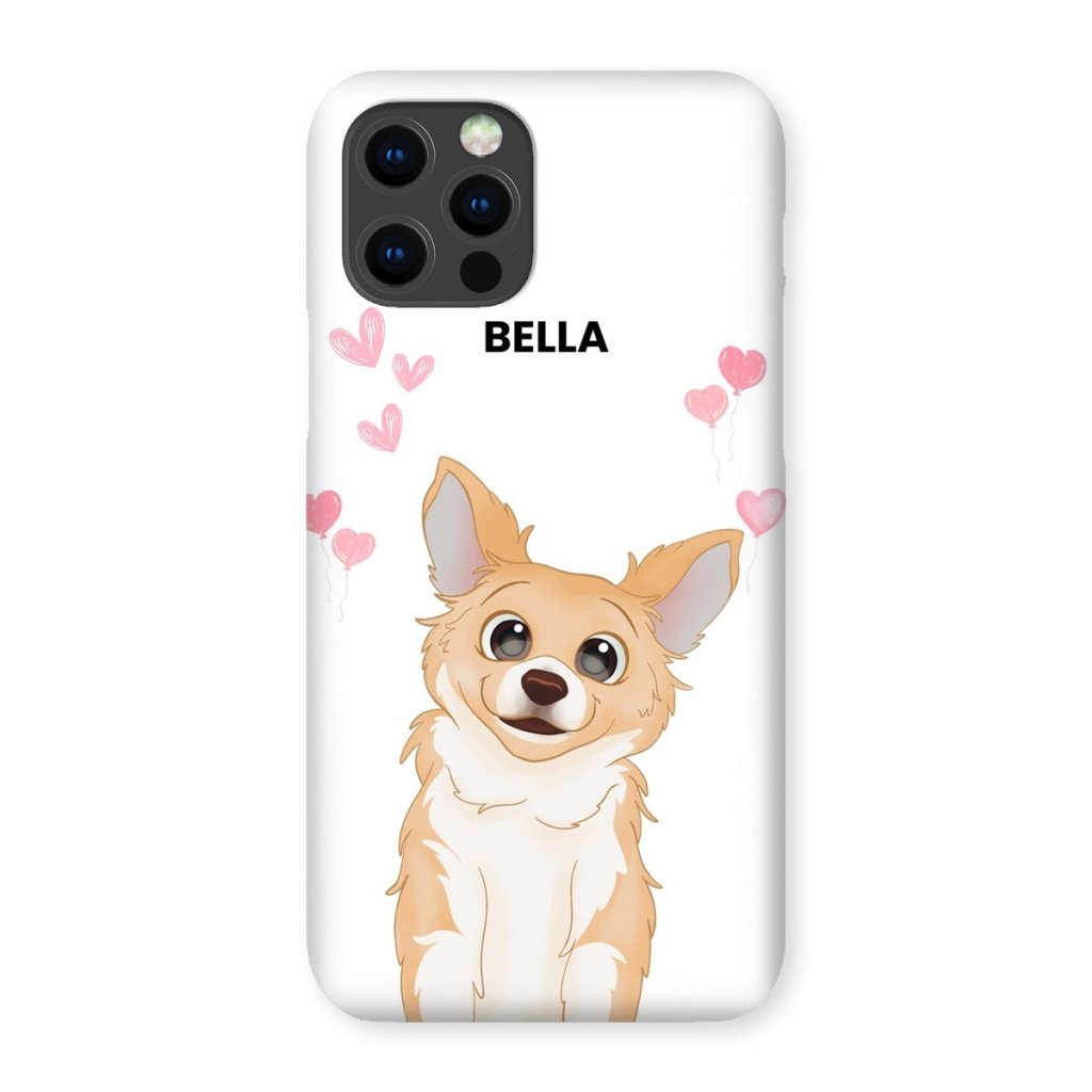 Pet Portraits | Heartthrob: Custom Cartoon One Pet Snap Phone Case | Paw & Glory