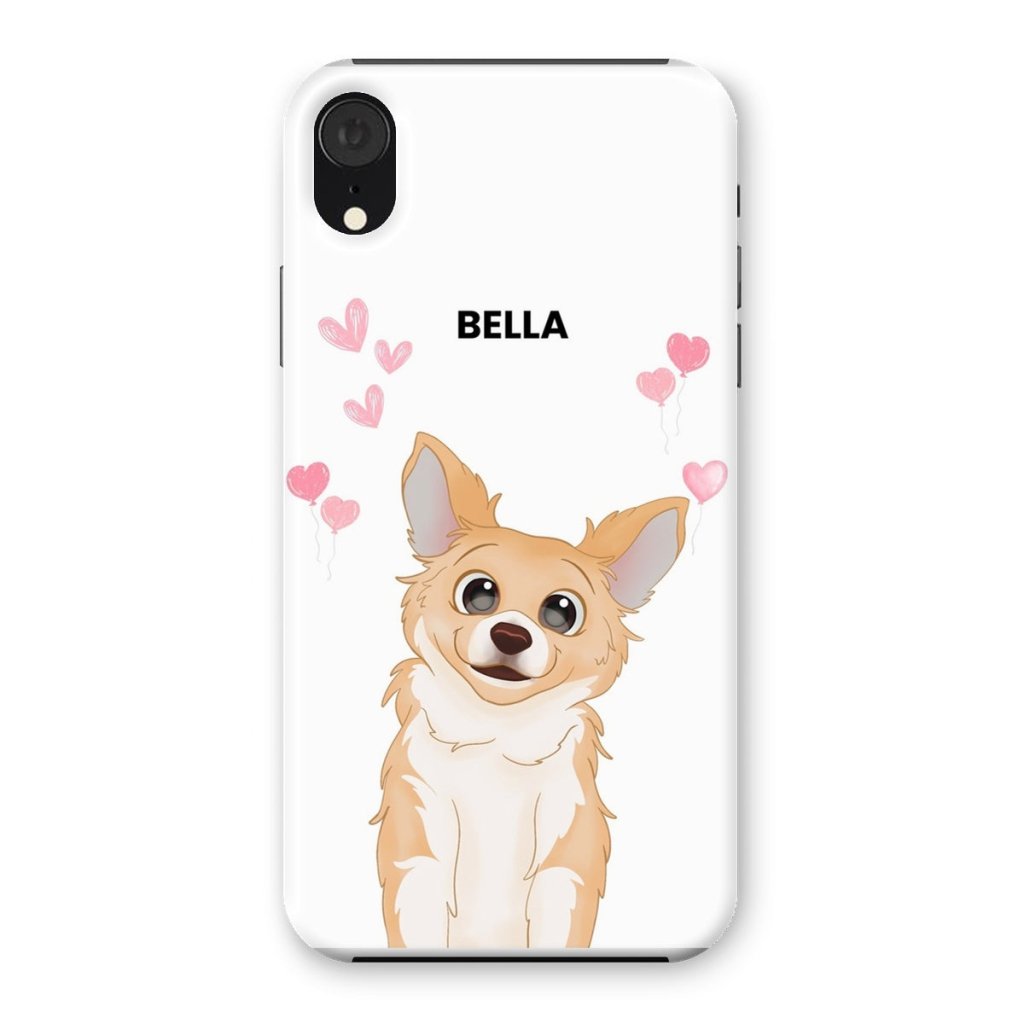 Pet Portraits | Heartthrob: Custom Cartoon One Pet Snap Phone Case | Paw & Glory