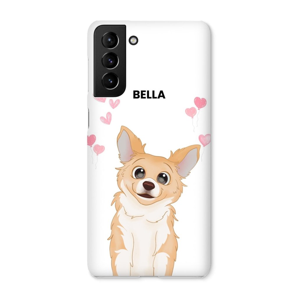 Pet Portraits | Heartthrob: Custom Cartoon One Pet Snap Phone Case | Paw & Glory