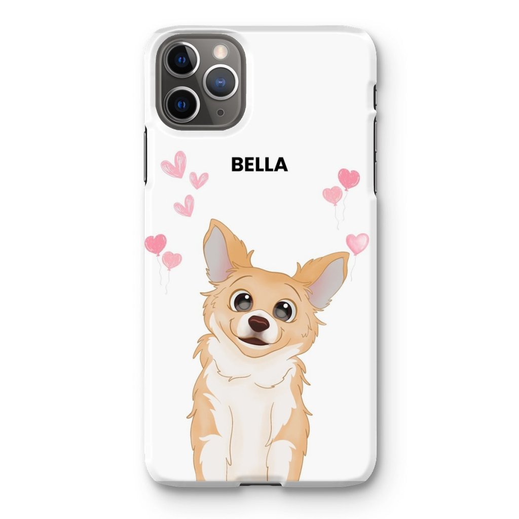 Pet Portraits | Heartthrob: Custom Cartoon One Pet Snap Phone Case | Paw & Glory