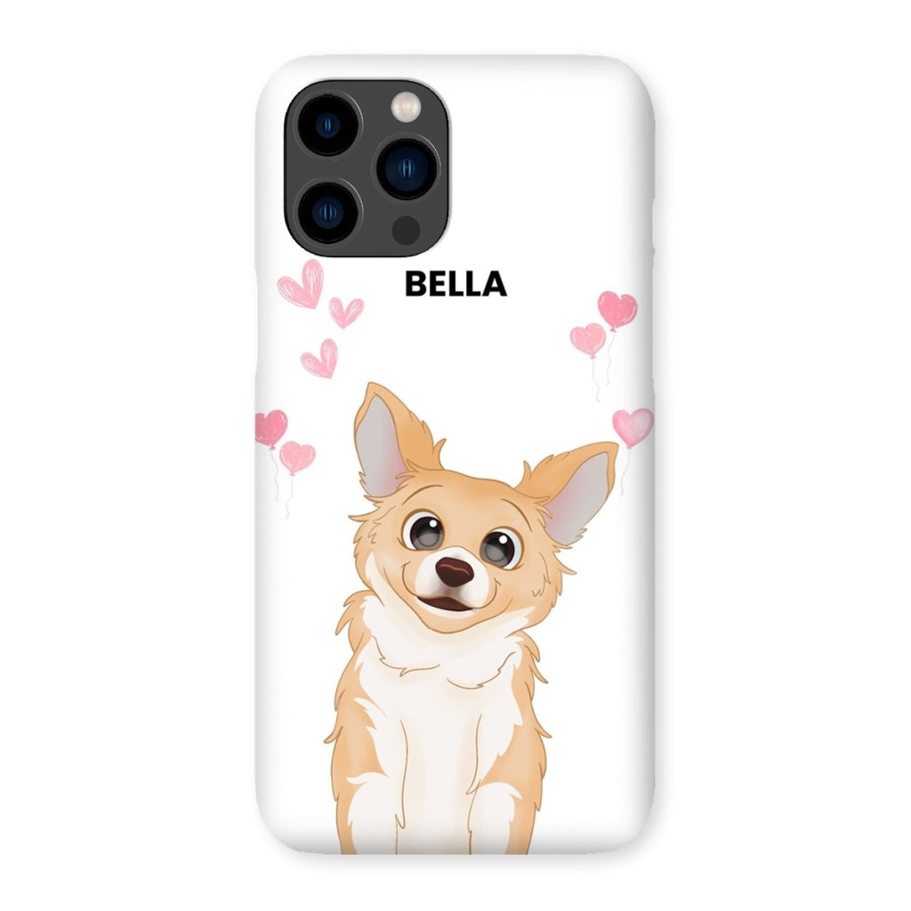 Pet Portraits | Heartthrob: Custom Cartoon One Pet Snap Phone Case | Paw & Glory