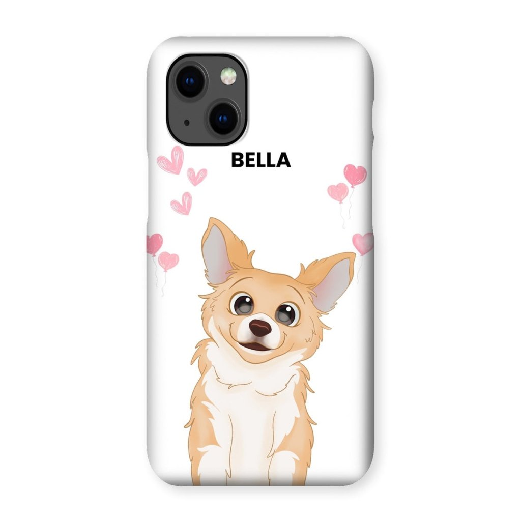 Pet Portraits | Heartthrob: Custom Cartoon One Pet Snap Phone Case | Paw & Glory