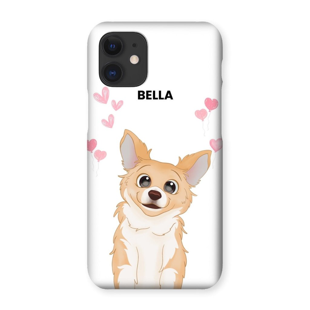 Pet Portraits | Heartthrob: Custom Cartoon One Pet Snap Phone Case | Paw & Glory