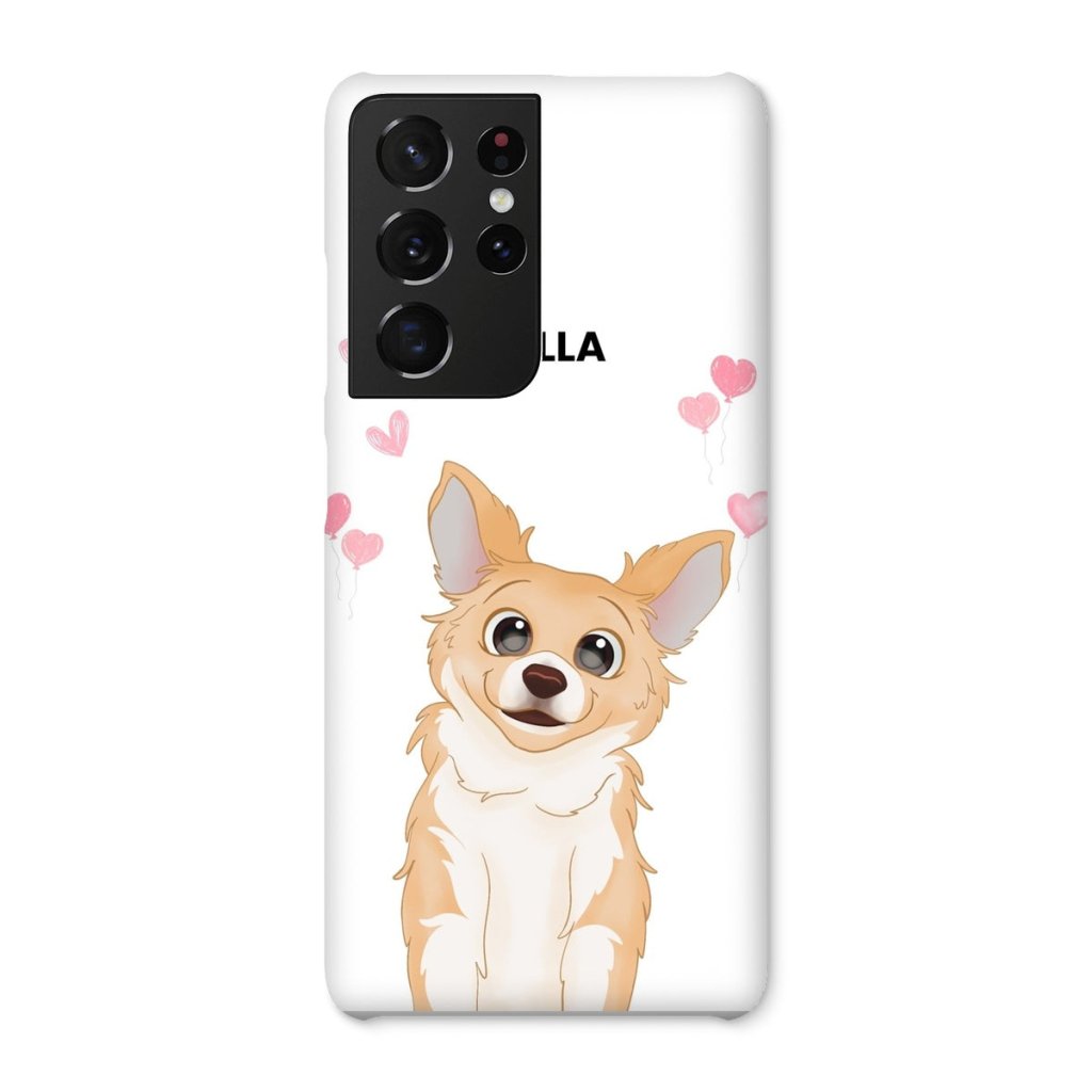 Pet Portraits | Heartthrob: Custom Cartoon One Pet Snap Phone Case | Paw & Glory