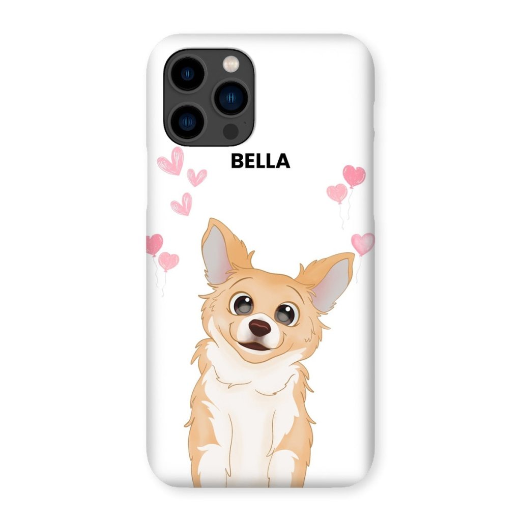 Pet Portraits | Heartthrob: Custom Cartoon One Pet Snap Phone Case | Paw & Glory