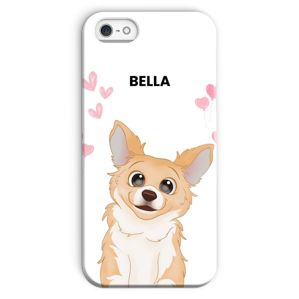 Pet Portraits | Heartthrob: Custom Cartoon One Pet Snap Phone Case | Paw & Glory