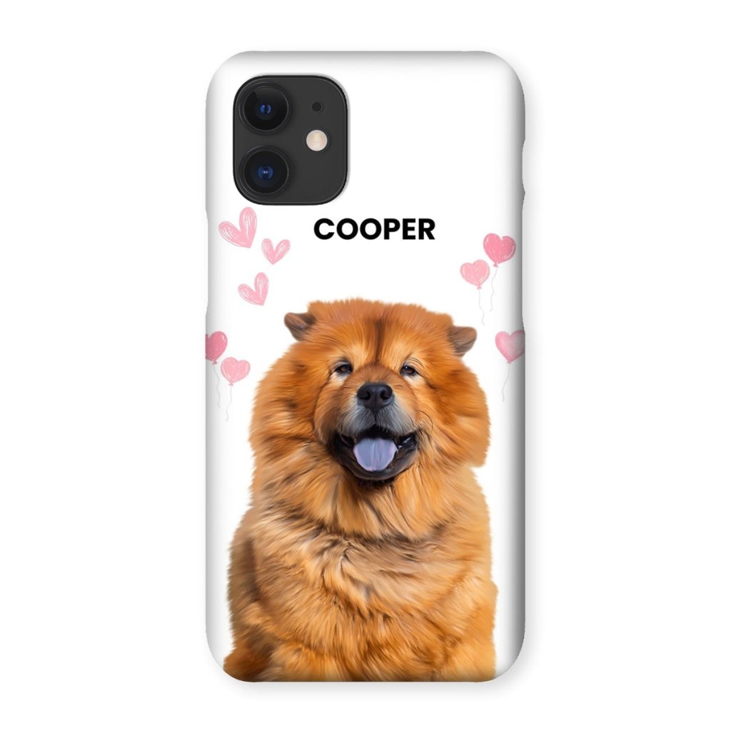 Pet Portraits | Heartthrob: Custom Minimalist One Pet Snap Phone Case | Paw & Glory