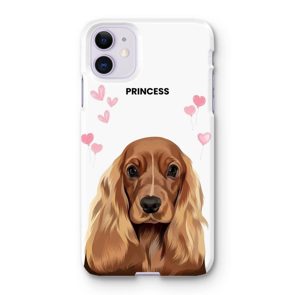 Pet Portraits | Heartthrob: Custom Modern One Pet Snap Phone Case | Paw & Glory