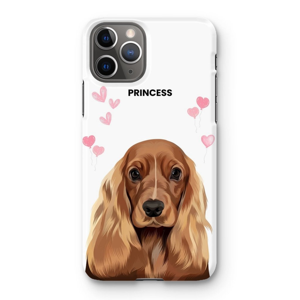 Pet Portraits | Heartthrob: Custom Modern One Pet Snap Phone Case | Paw & Glory