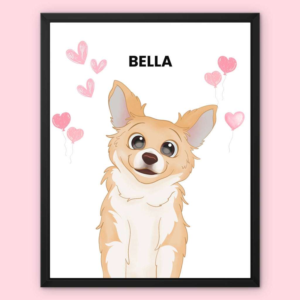 Heartthrob: Pet Canvas - Paw & Glory - Dog Portraits - Pet Portraits