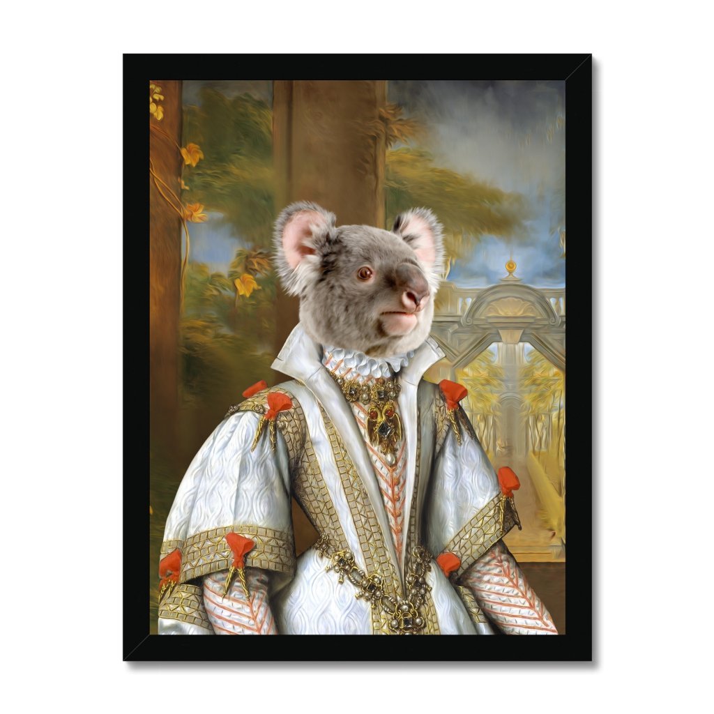 Pet Portraits | Her Ladyship: Animal Art Framed Portrait | Paw & Glory