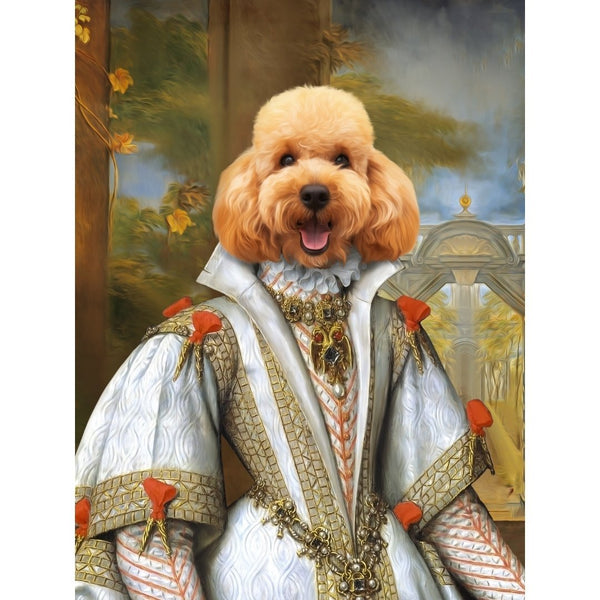 Her Ladyship: Custom Digital Download Pet Portrait | royal pet portrait | Paw & Glory