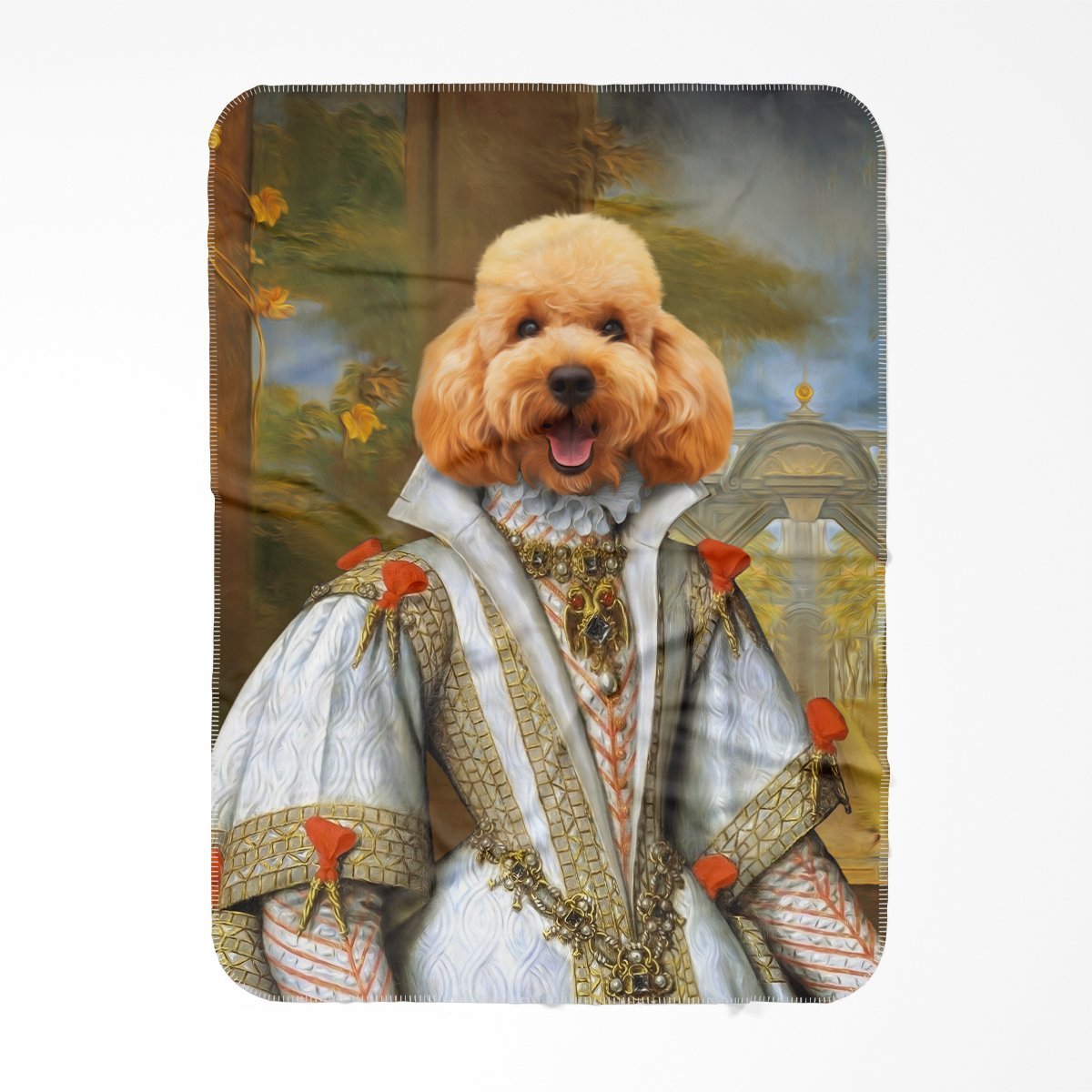 Pet Portraits | Her Ladyship: Custom Pet Blanket | Paw & Glory