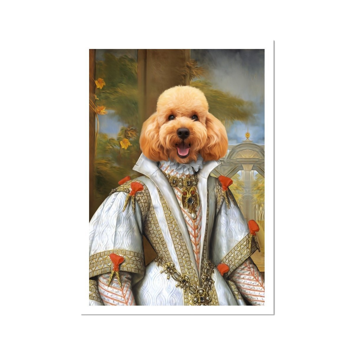Pet Portraits | Her Ladyship: Custom Pet Poster | Paw & Glory
