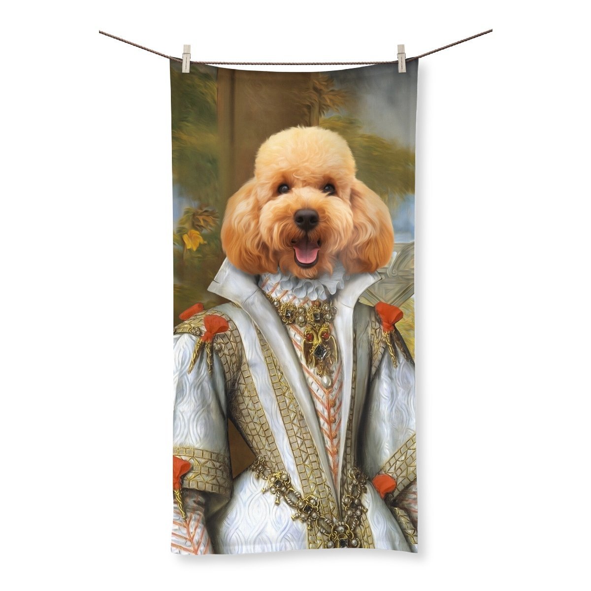 Pet Portraits | Her Ladyship: Custom Pet Towel | Paw & Glory
