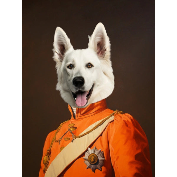Heraldic: Custom Digital Download Pet Portrait | royal pet portrait | Paw & Glory