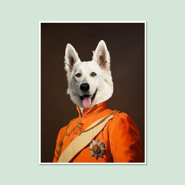 Heraldic: Custom Pet Poster | royal pet portrait | Paw & Glory