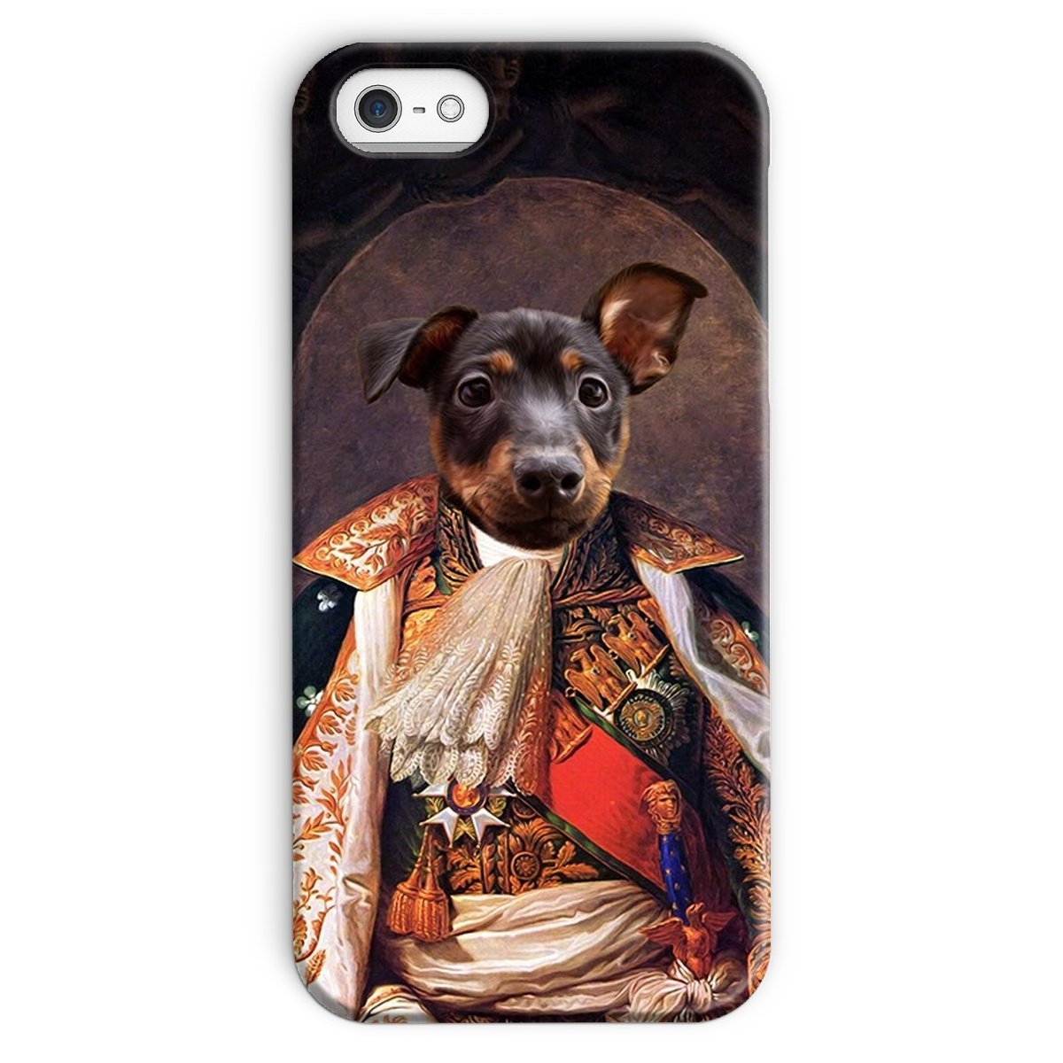 His Highness: Custom Pet Phone Case - Paw & Glory - Dog Portraits - Pet Portraits