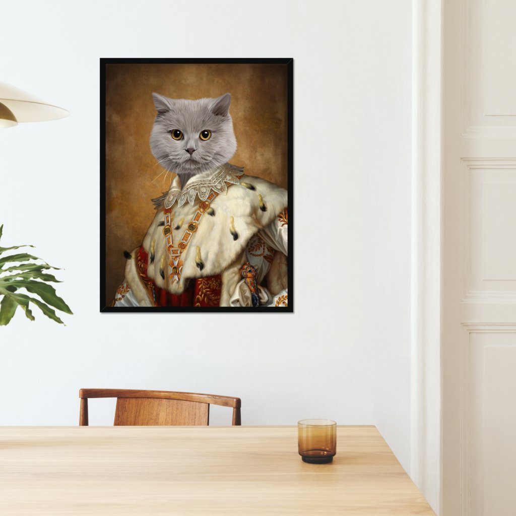 His Majesty: Animal Art Framed Portrait - Paw & Glory - Dog Portraits - Pet Portraits
