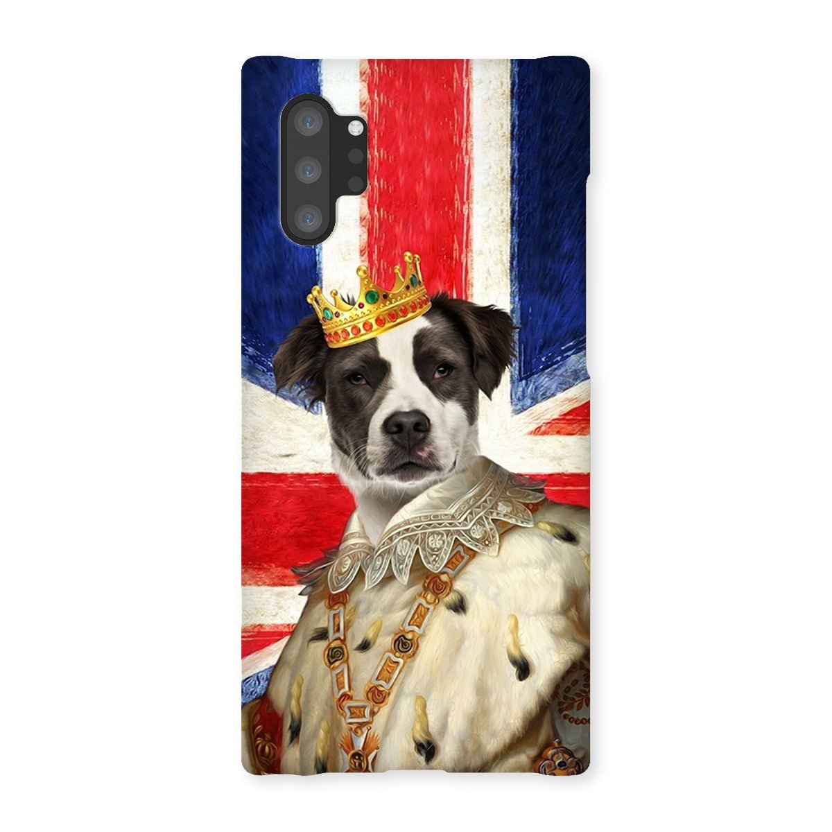 Pet Portraits | His Majesty British Flag: Custom Pet Phone Case | Paw & Glory