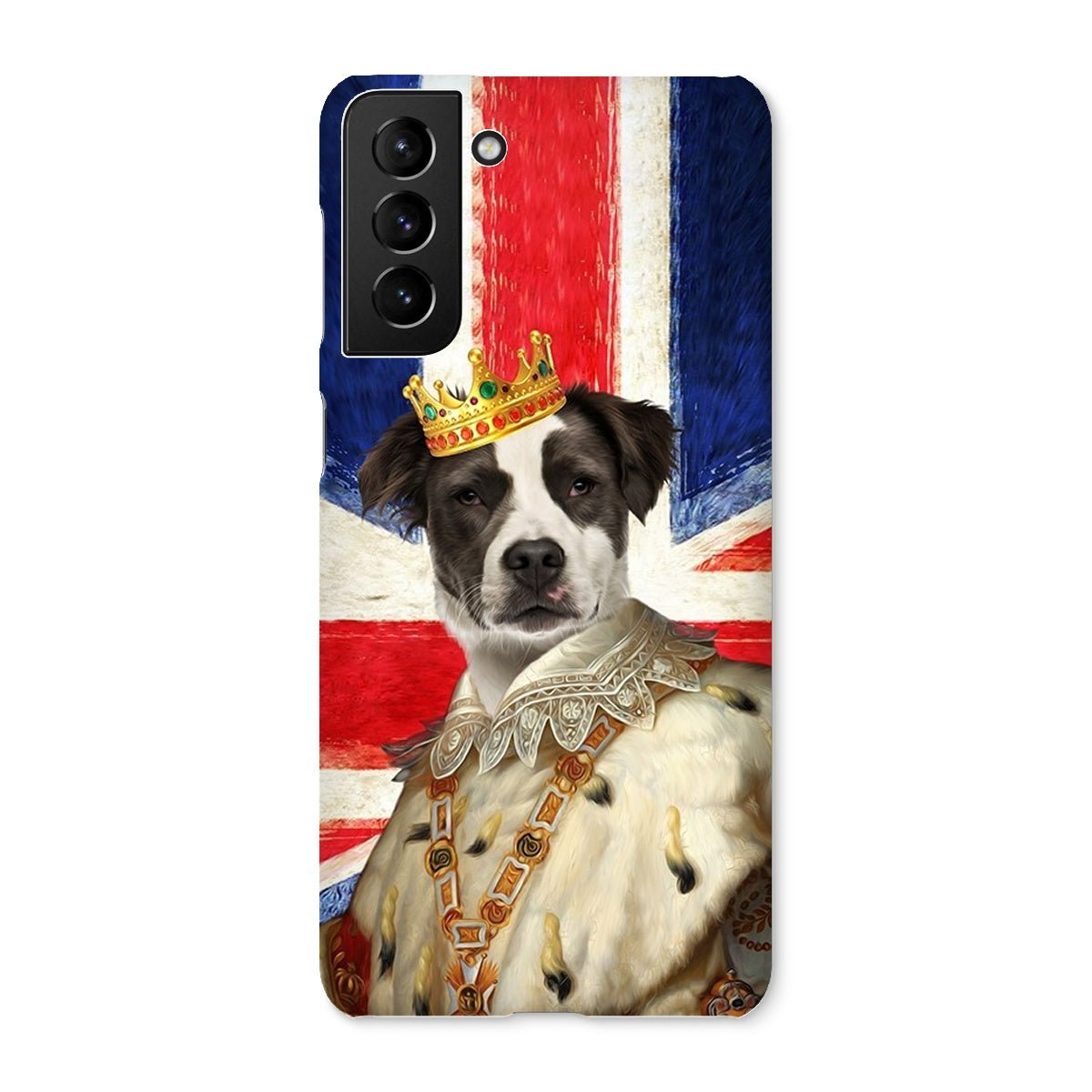 Pet Portraits | His Majesty British Flag: Custom Pet Phone Case | Paw & Glory