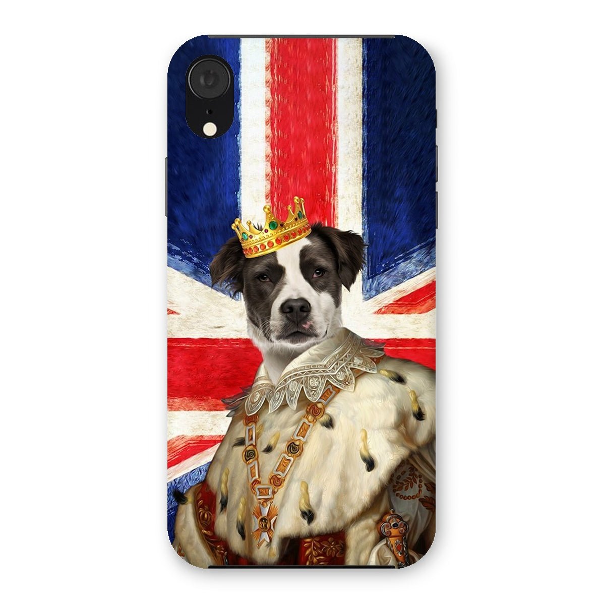 Pet Portraits | His Majesty British Flag: Custom Pet Phone Case | Paw & Glory