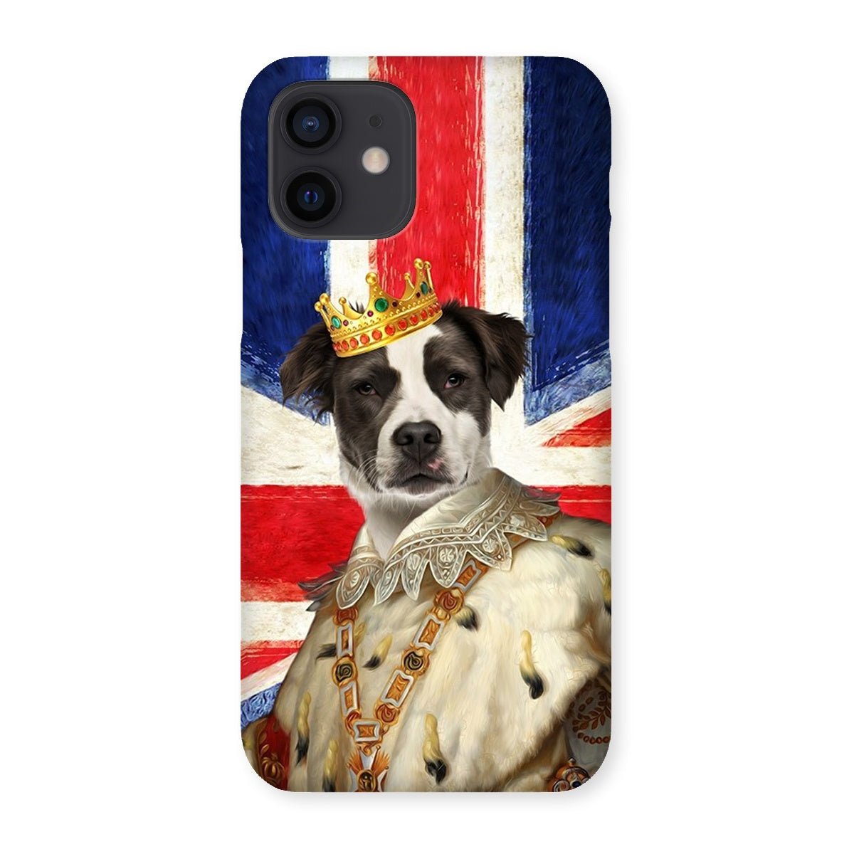 Pet Portraits | His Majesty British Flag: Custom Pet Phone Case | Paw & Glory