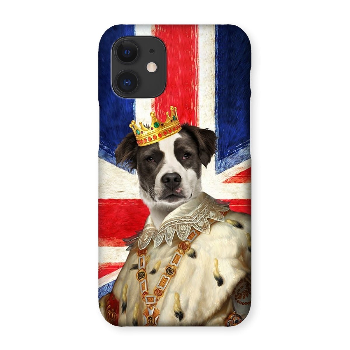 Pet Portraits | His Majesty British Flag: Custom Pet Phone Case | Paw & Glory