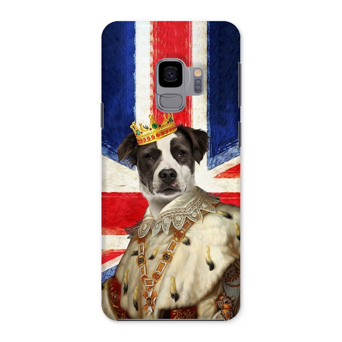 Pet Portraits | His Majesty British Flag: Custom Pet Phone Case | Paw & Glory