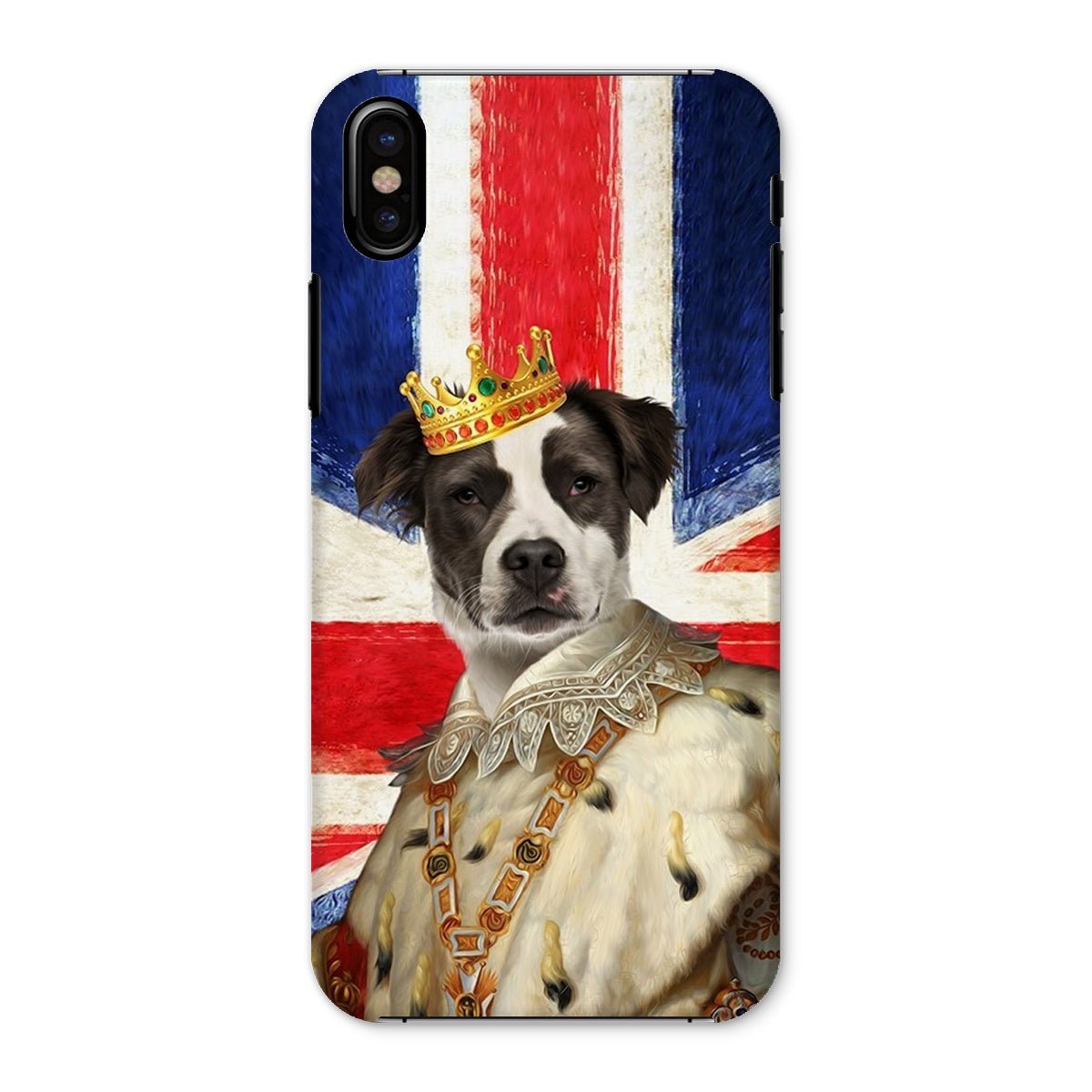 Pet Portraits | His Majesty British Flag: Custom Pet Phone Case | Paw & Glory