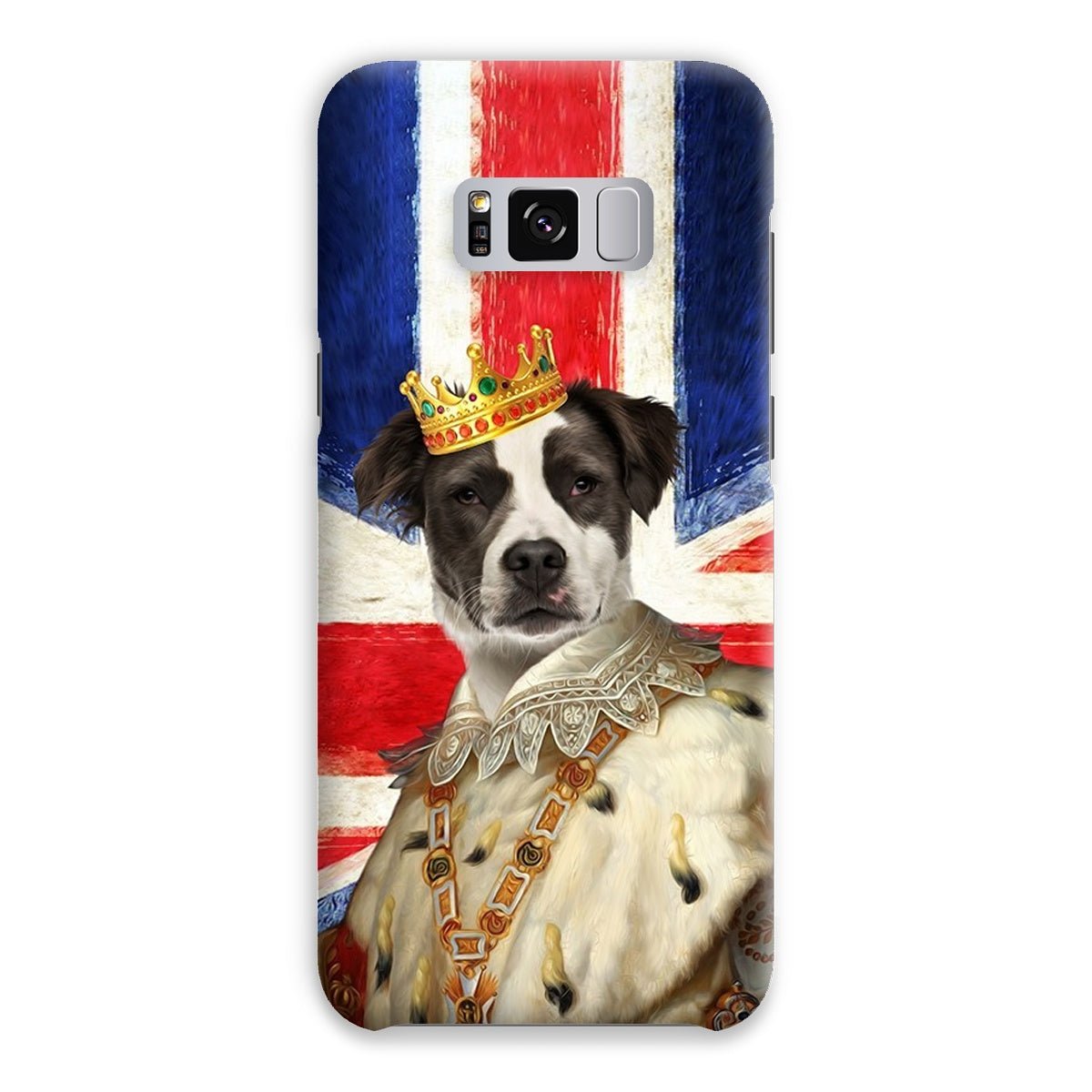 Pet Portraits | His Majesty British Flag: Custom Pet Phone Case | Paw & Glory