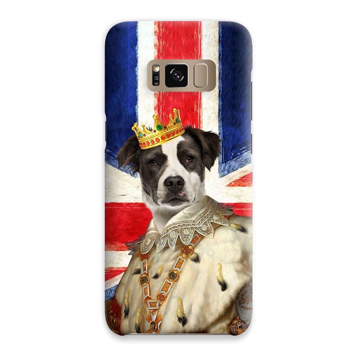 Pet Portraits | His Majesty British Flag: Custom Pet Phone Case | Paw & Glory