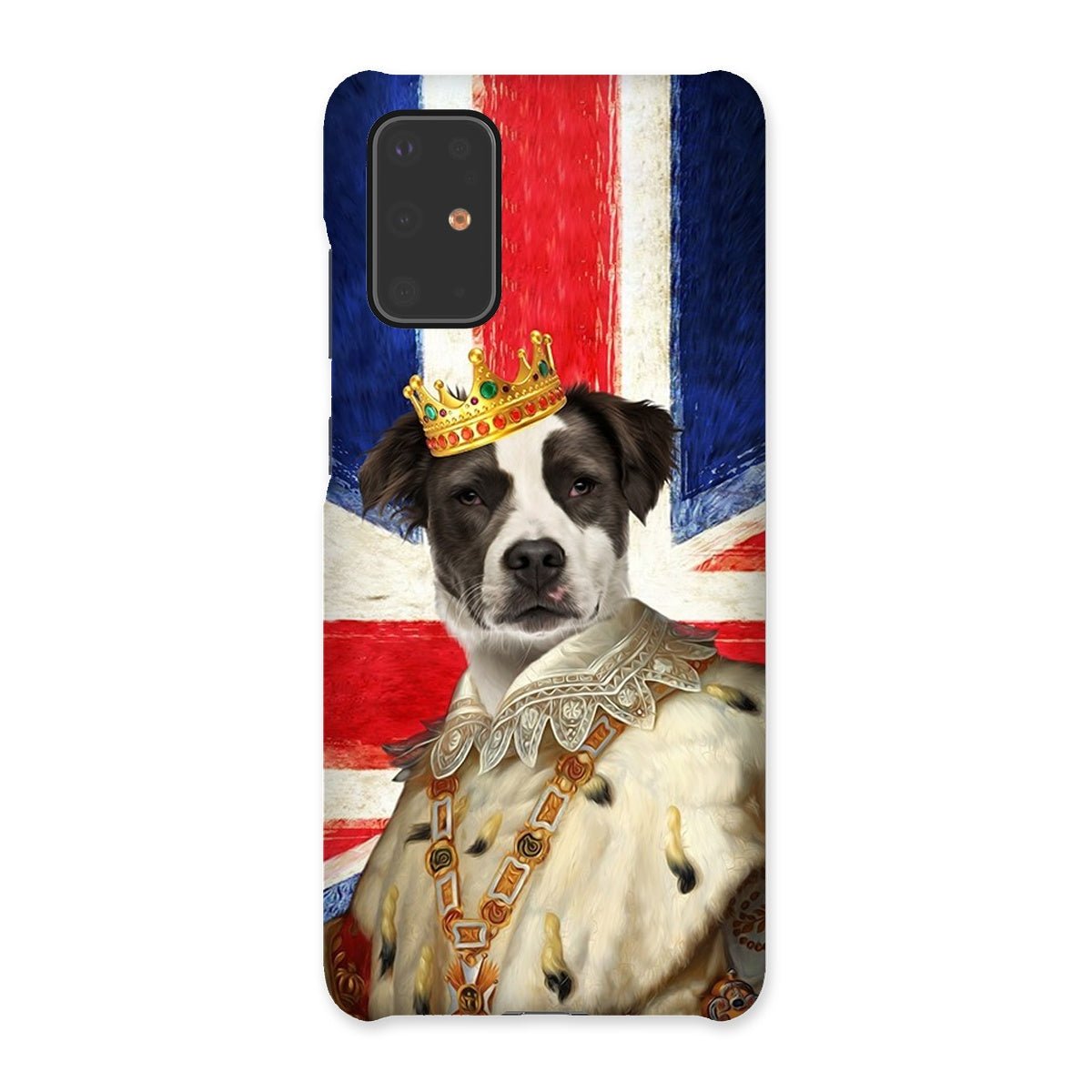 Pet Portraits | His Majesty British Flag: Custom Pet Phone Case | Paw & Glory