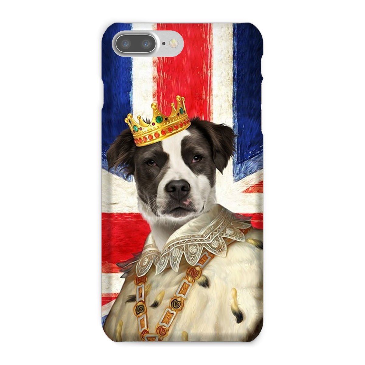 Pet Portraits | His Majesty British Flag: Custom Pet Phone Case | Paw & Glory