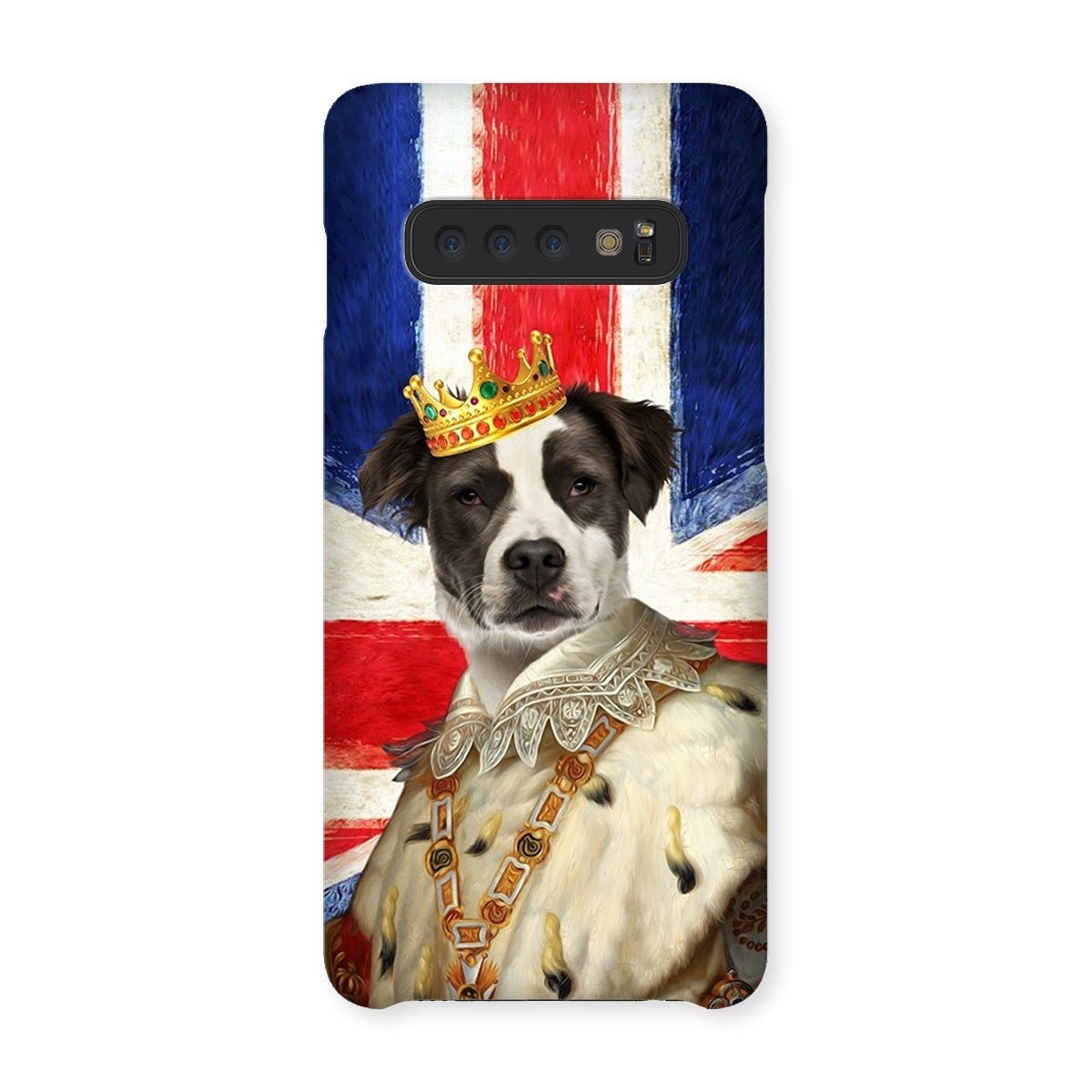 Pet Portraits | His Majesty British Flag: Custom Pet Phone Case | Paw & Glory