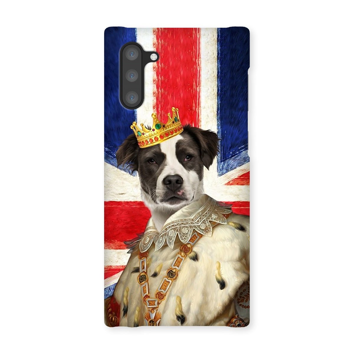 Pet Portraits | His Majesty British Flag: Custom Pet Phone Case | Paw & Glory